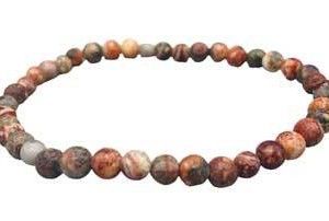 4mm Leopard Skin Jasper stretch bracelet