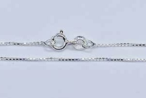 24" Sterling Box chain