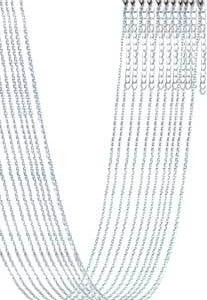 (set of 12) 20" Silver Plated Brass Chain