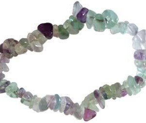 Fluorite chip bracelet