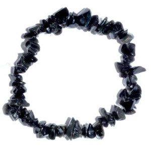 Obsidian, Black chip bracelet