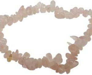 Rose Quartz chip bracelet