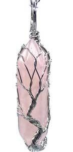 Rose Quartz Tree of Life double terminated