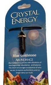 Abundance (blue goldstone) double terminated