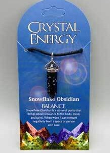 Balance (snowflake obsidian) double terminated