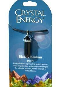 Bliss (black obsidian) double terminated