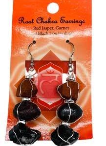 Root chakra earrings