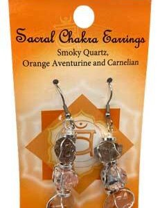 Sacral chakra earrings