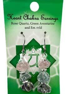 Heart chakra earrings