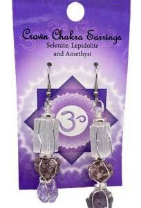 Crown chakra earrings