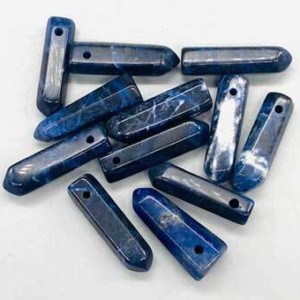 1+" Sodalite Point W hole