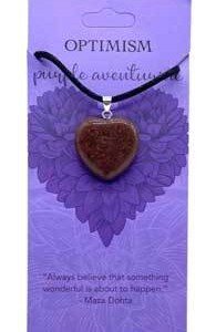 Optimism Purple Aventurine heart