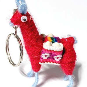 Love Llama key ring