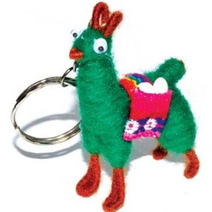 Money Llama key ring