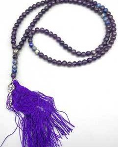 Goddess, Amethyst & Lapis japmala