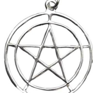 2-Circle Pentagram sterling