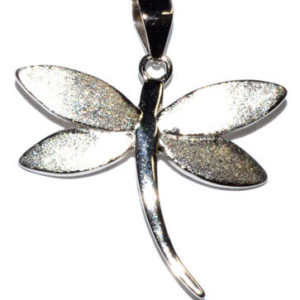 7/8" Dragonfly sterling pendant