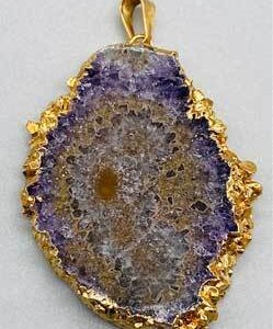 Stalaactite gold plated pendant