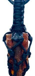 Kyanite, Orange rough tread cage pendant