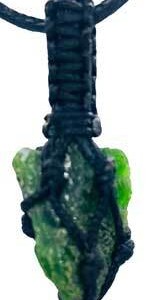 Diopside, Chrome rough tread cage pendant