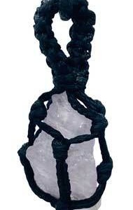 Kunzite rough tread cage pendant