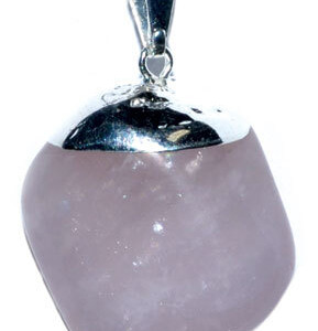 Rose Quartz tumbled pendant