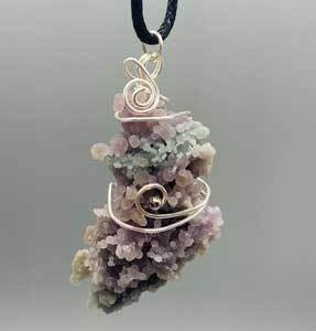Agate, Grape wire wrapped