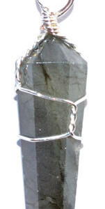 (set of 5) Labradorite wire wrapped point