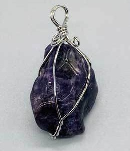 Amethyst wire wrapped