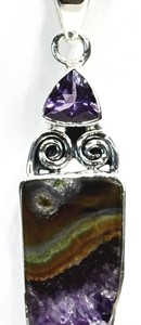 Amethyst Slice pendant