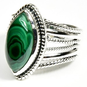 size 11 Malachite ring
