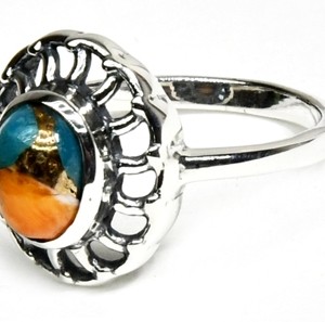 size 6 Turquoise Spiny Oyster ring