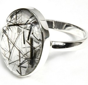 size 7 Tourmalated Quartz ring