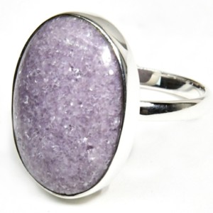 size 7 Lepidolite ring