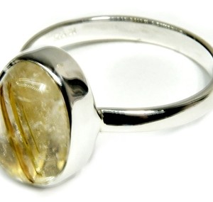 size 8 Rutilated Quartz ring