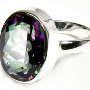 size 7 Mystic Quartz ring
