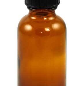 Amber Bottle with Cap 1 oz