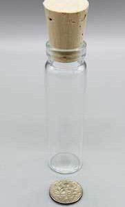 4dr glass vial w/ cork