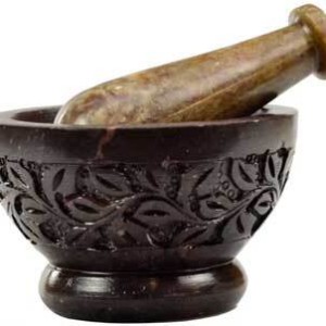 Flower mortar & pestle set