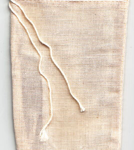 1 Cotton Tea Bag 3" x 5"