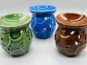 (set of 3) 3" Leaf oil diffuser