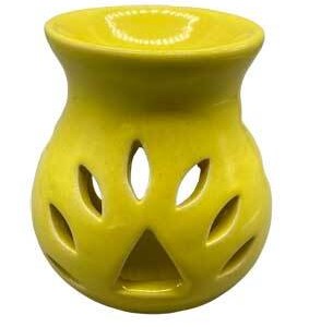 4" Yellow Ceramic oil diffuser