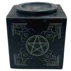3" square Pentagram soapstone oil diffuser