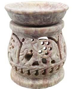 3 1/4" Elephant soapstone oil diffuser