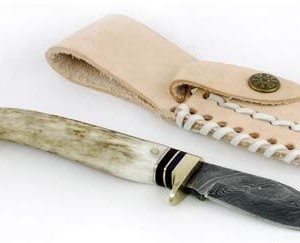 Stag Damascus athame