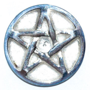 Pentagram altar Coin 1 1/4"