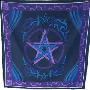 36" x 36" Pentagram altar cloth