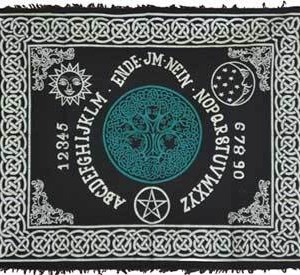 Tree of Life Ouija-Board altar cloth 24" x 30"