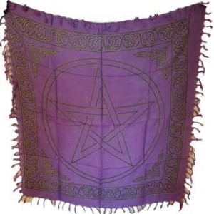 Pentagram altar cloth 36" x 36"