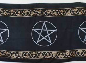 Three Pentagram altar cloth 21" x 72"